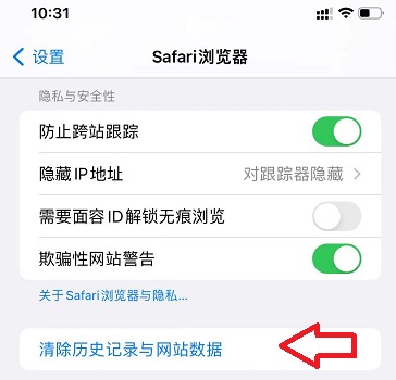 safari清除历史记录